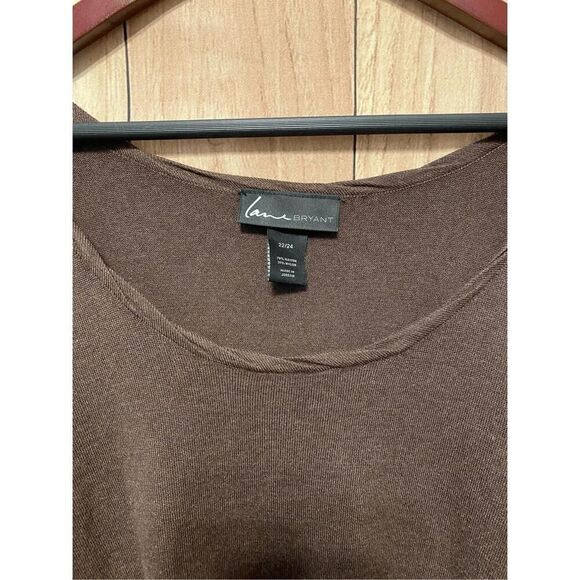 Lane Bryant size 22/24 brown sweater tunic long style - Picture 5 of 5